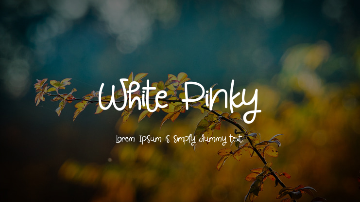 White Pinky Font