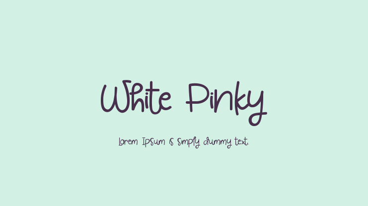 White Pinky Font