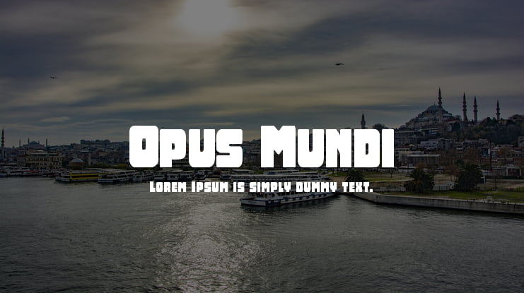 Opus Mundi Font Family