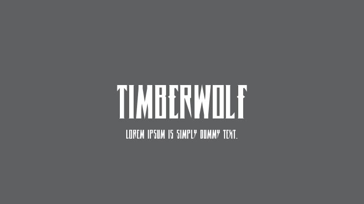 Timberwolf Font Family
