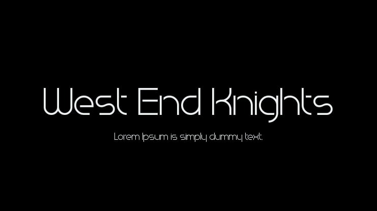 West End Knights Font