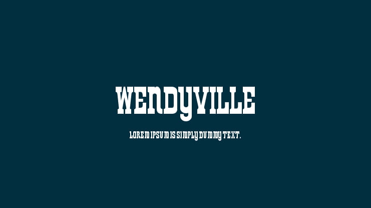 Wendyville Font
