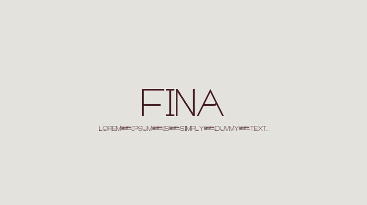 FINA Font