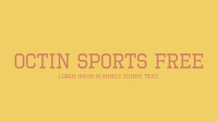 Octin Sports Free Font