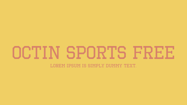 Octin Sports Free Font