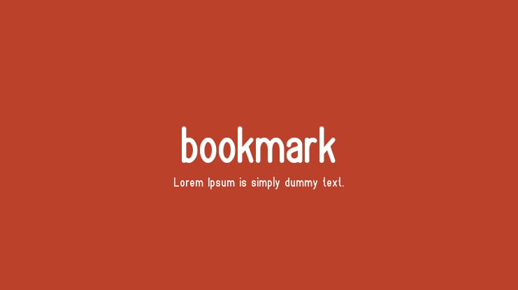 bookmark Font