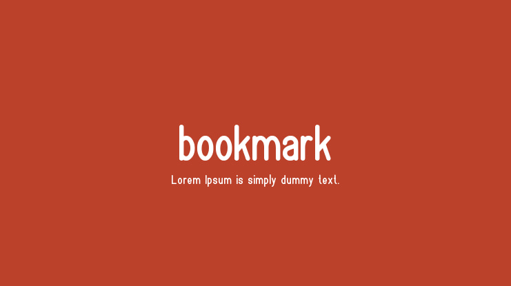 bookmark Font