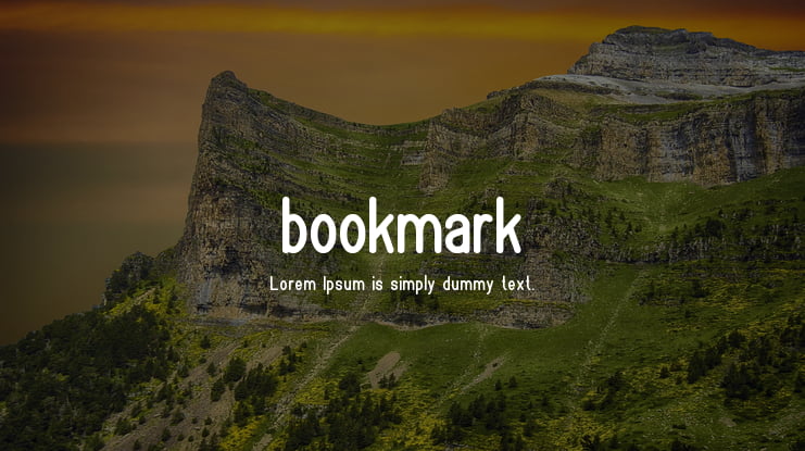 bookmark Font