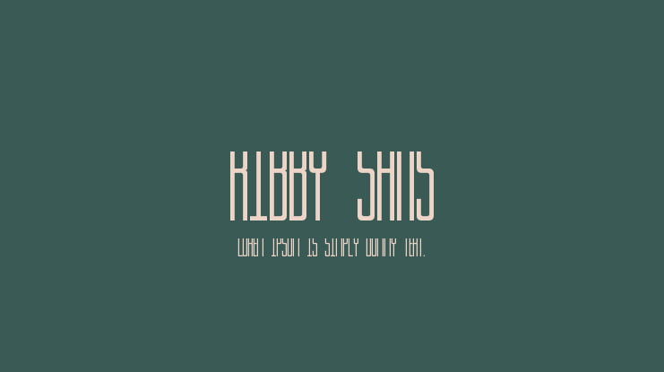 Kibby Sans Font Family