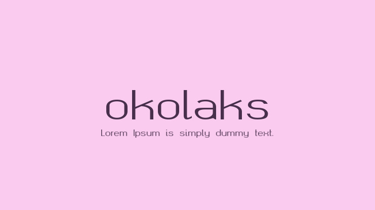 okolaks Font Family