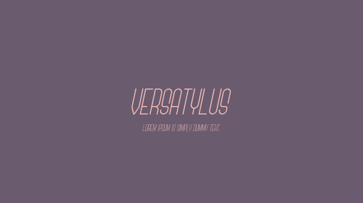 Versatylus Font