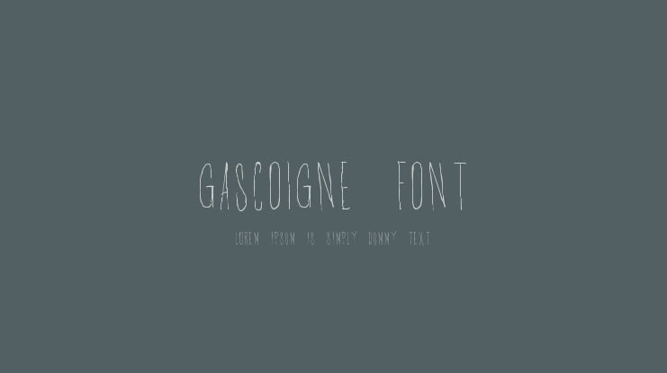Gascoigne Font
