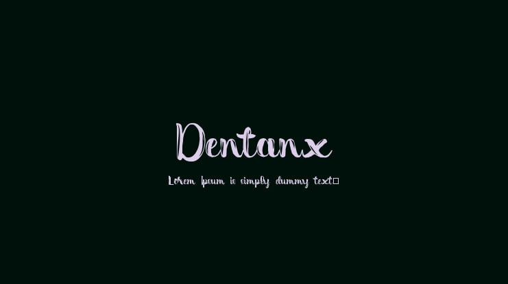 Dentanx Font