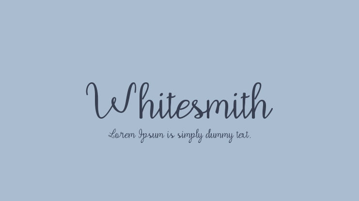 Whitesmith Font