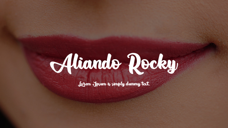 Aliando Rocky Font