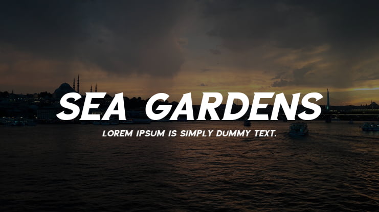 Sea Gardens Font Family