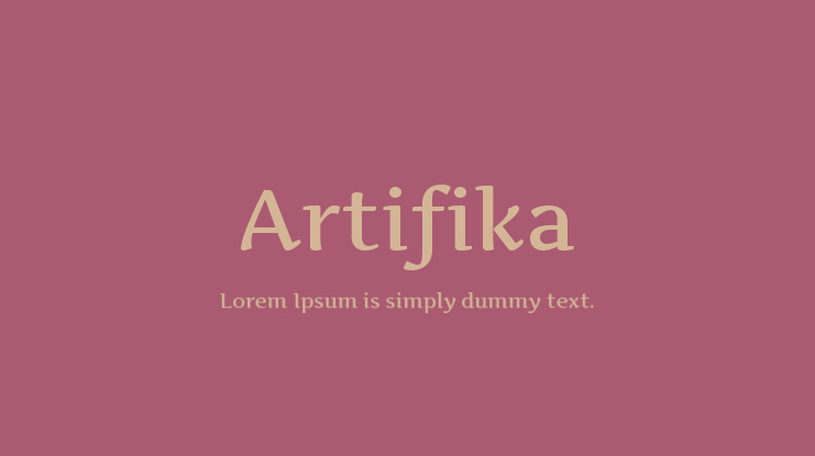 Artifika Font