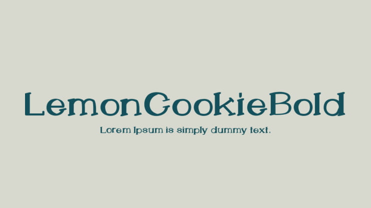 LemonCookieBold Font Family