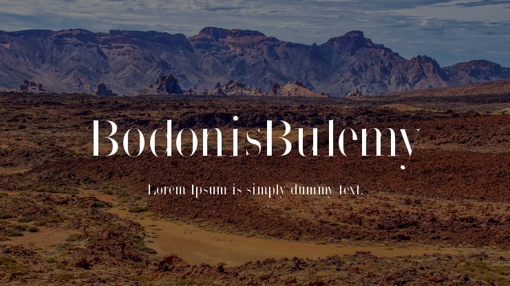 BodonisBulemy Font
