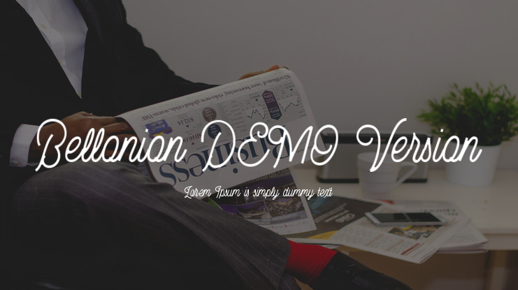 Bellonion DEMO Version Font