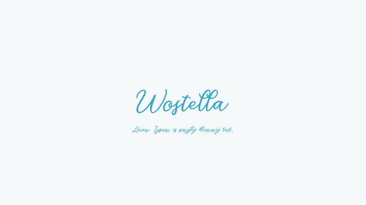 Wostella Font