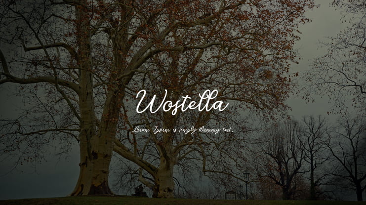 Wostella Font