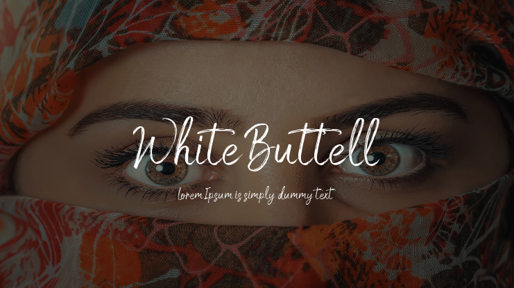 White Buttell Font
