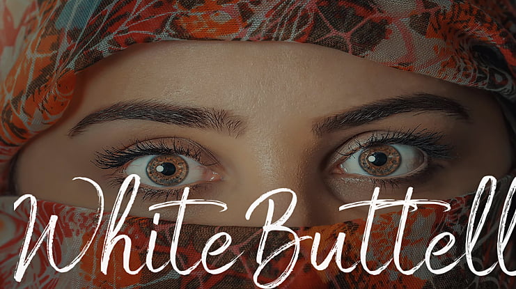 White Buttell Font