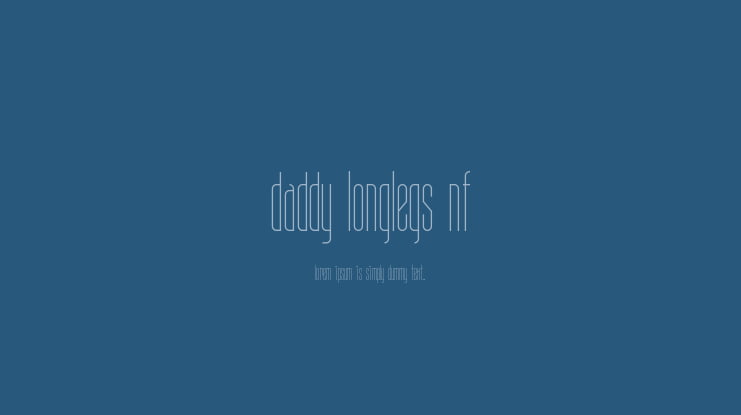 Daddy Longlegs NF Font