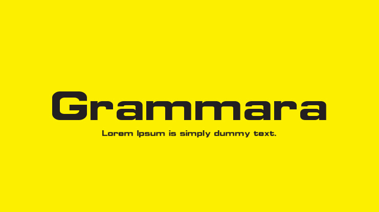 Grammara Font