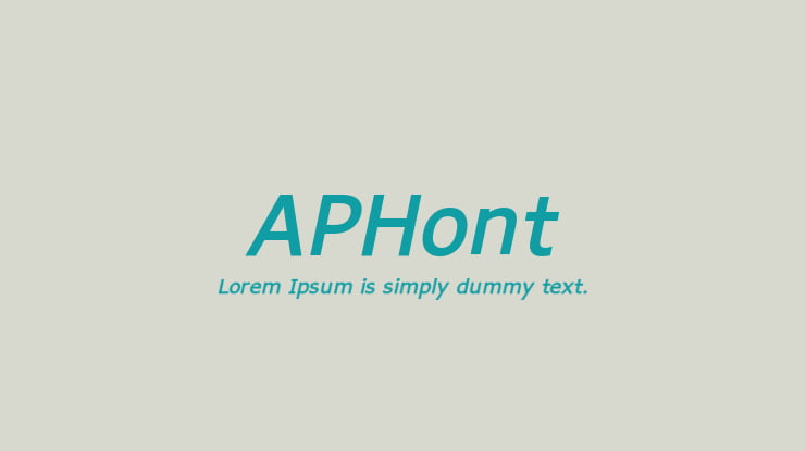 APHont Font Family