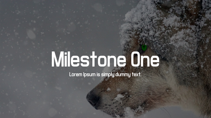 Milestone One Font