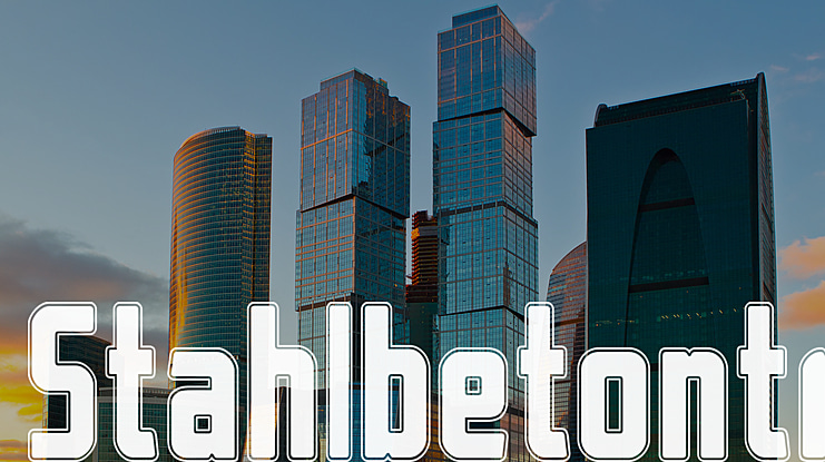 Stahlbetontraeger Font Family