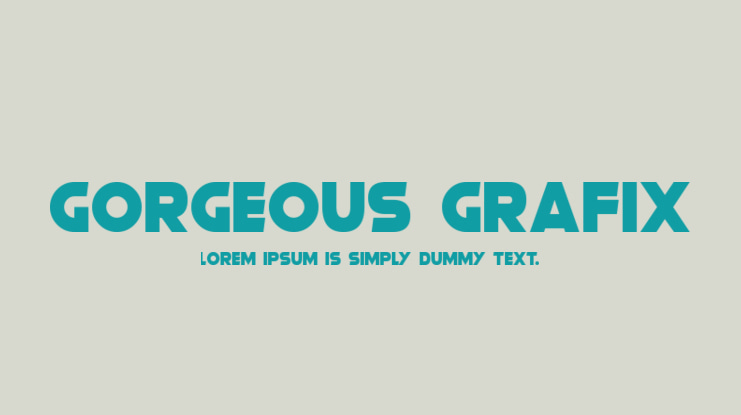 Gorgeous Grafix Font Family