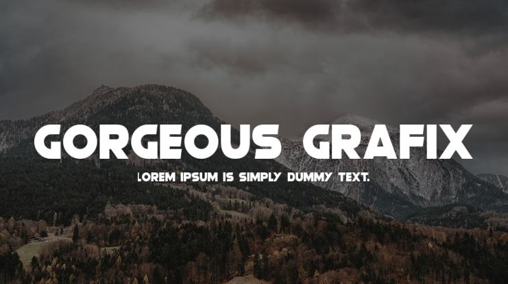 Gorgeous Grafix Font Family