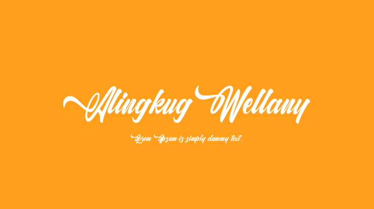 Alingkug Wellany Font