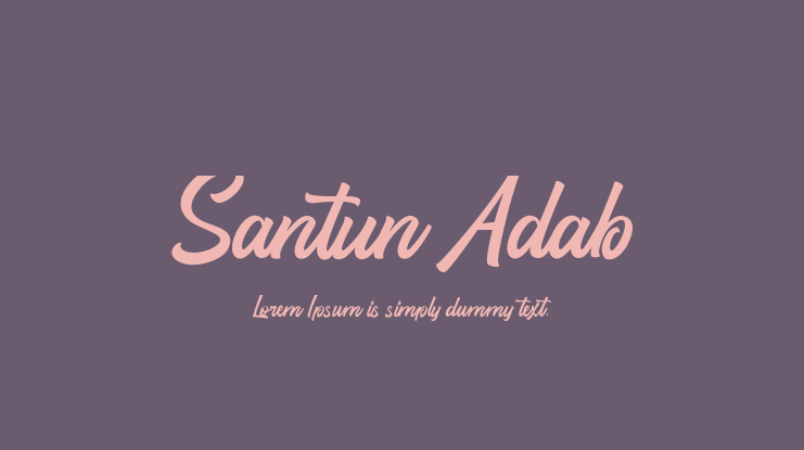 Santun Adab Font