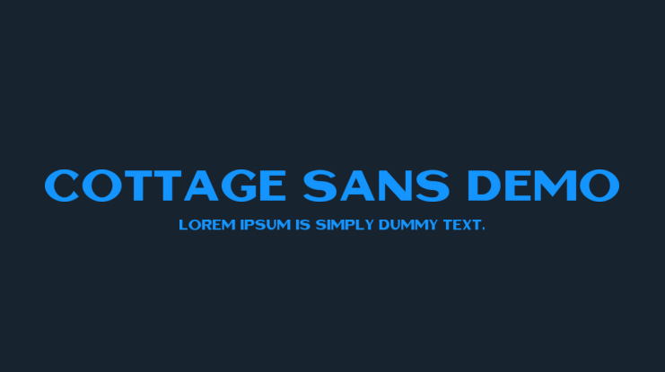 Cottage Sans DEMO Font