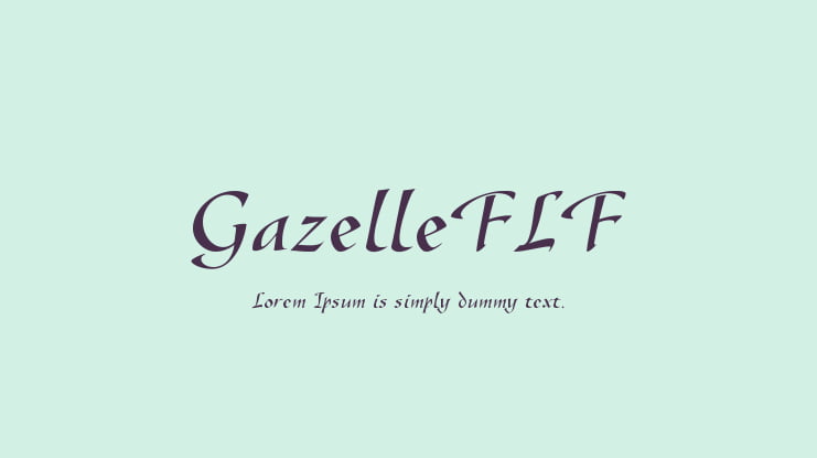 GazelleFLF Font