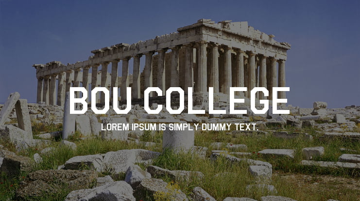 Bou College Font