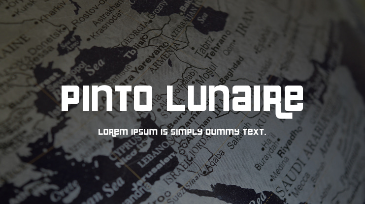 Pinto Lunaire Font