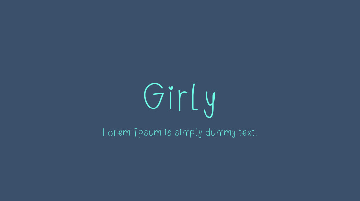 Girly Font