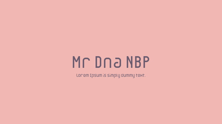 Mr Dna NBP Font Family