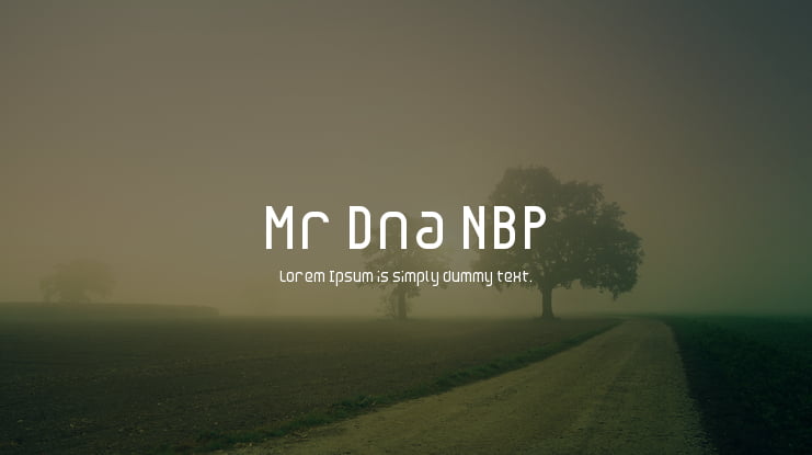 Mr Dna NBP Font Family