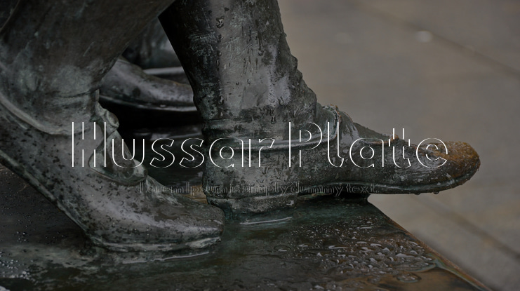 Hussar Plate Font Family