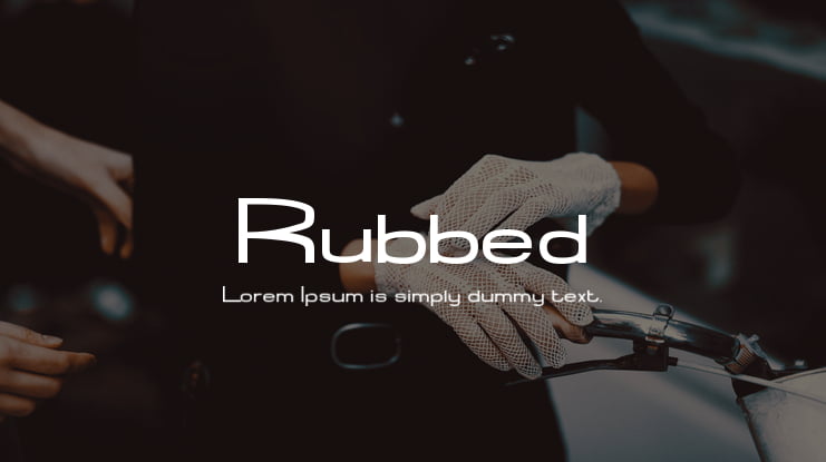 Rubbed Font