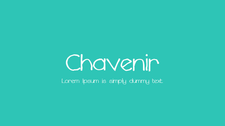 Chavenir Font Family