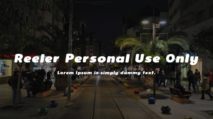 Reeler Personal Use Only Font