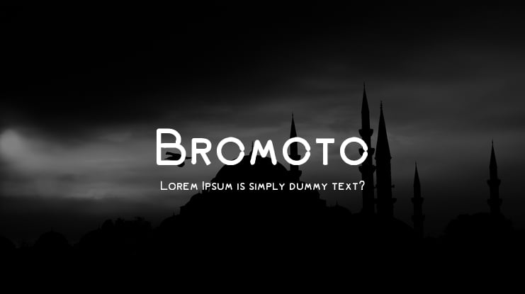 Bromoto Font