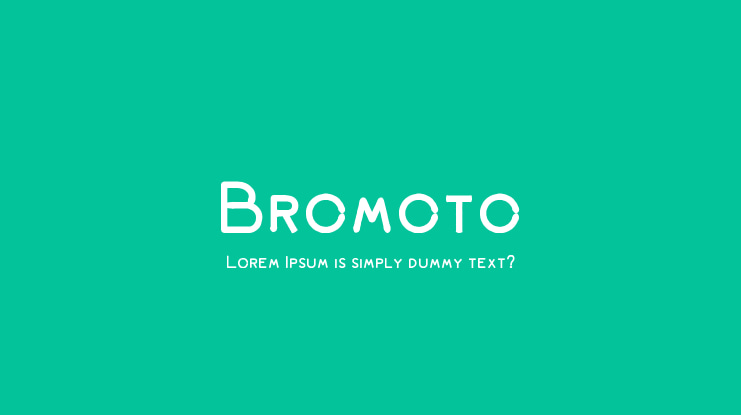 Bromoto Font